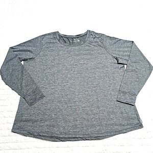 Eddie Bauer Gray Long Sleeve Tee
